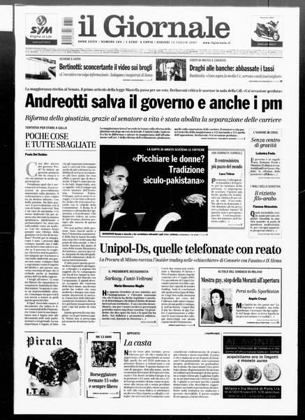 Il giornale : quotidiano del mattino